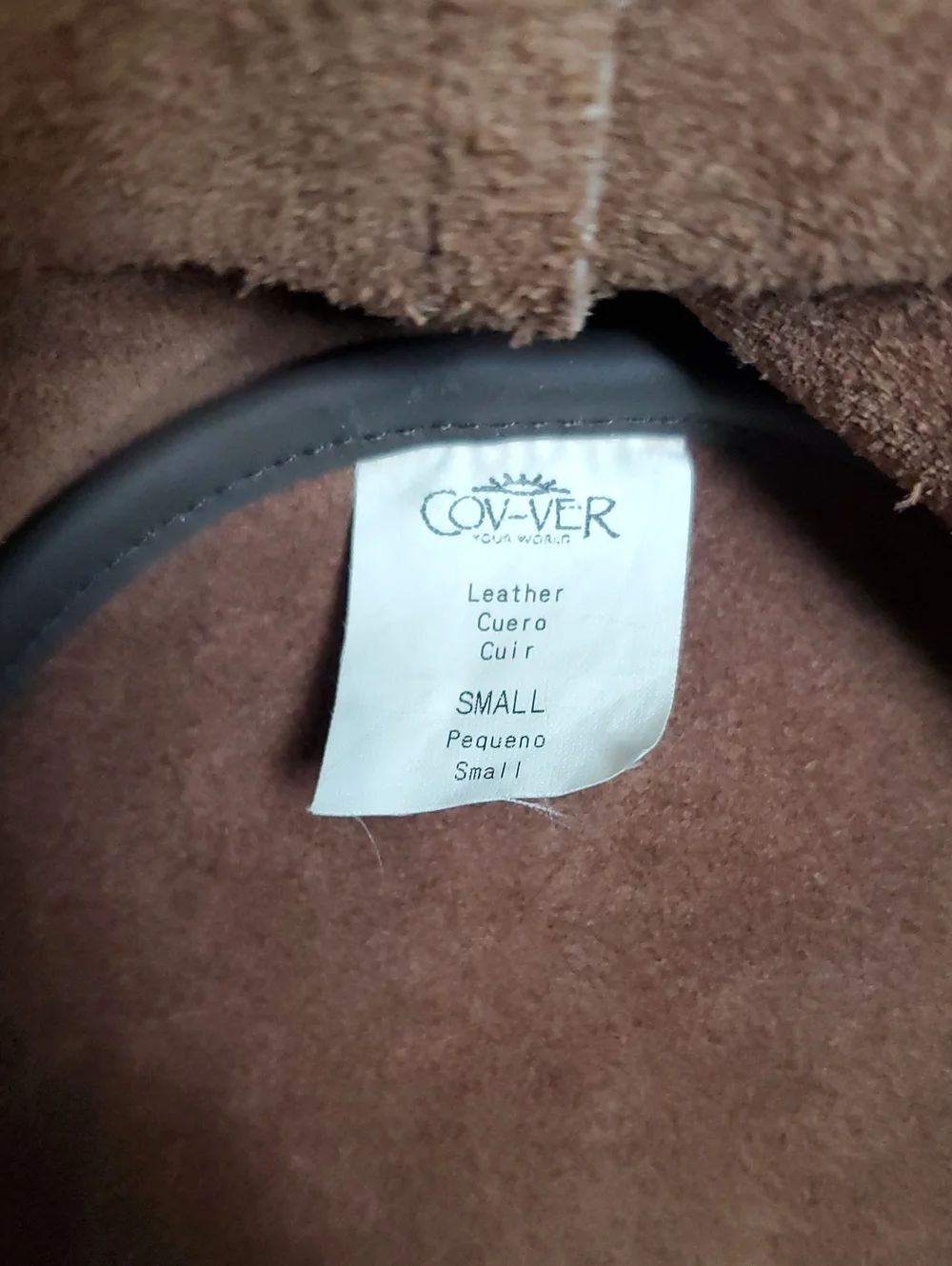 Cov-ver Brown Leather Hat. Small.